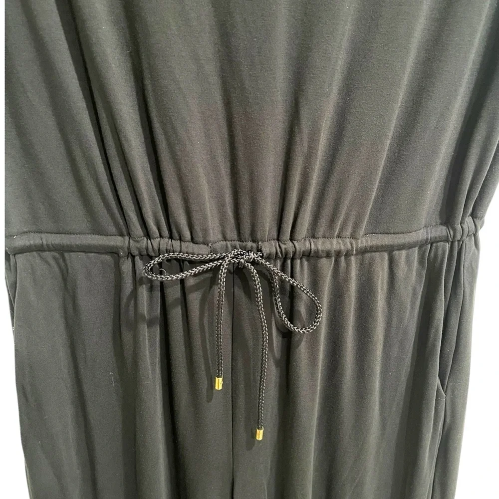 Lauren Ralph Lauren Women’s Jumpsuit Black Wide Leg Size L Y2K Retro - Picture 6 of 15